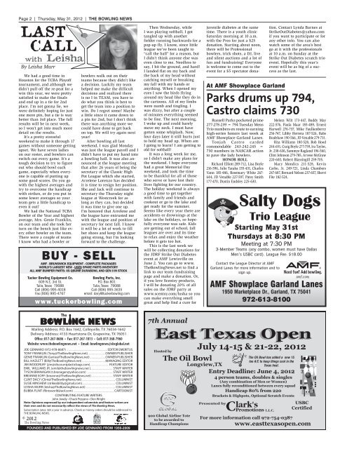 Our 56th Year - The Bowling News