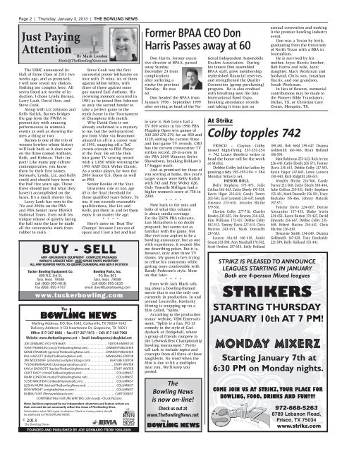 Jan 3-SW - The Bowling News