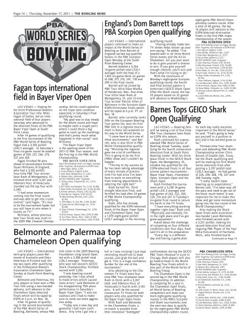 Nov 17 - The Bowling News