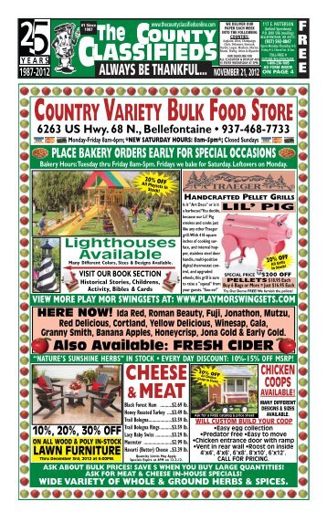 COUNTRYVARIETY BULK FOOD STORE - County Classifieds
