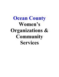 WOMEN'S GROUP DIRECTORY 2007 - Ocean County Library