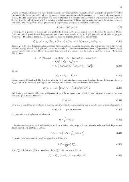 Appunti per il corso: Fisica del plasma di quark e gluoni (A.A. ... - Infn