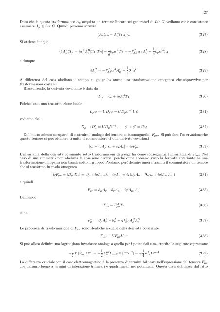 Appunti per il corso: Fisica del plasma di quark e gluoni (A.A. ... - Infn