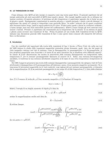 Appunti per il corso: Fisica del plasma di quark e gluoni (A.A. ... - Infn