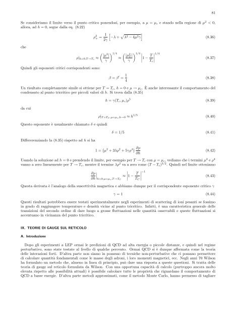 Appunti per il corso: Fisica del plasma di quark e gluoni (A.A. ... - Infn