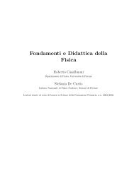 Fondamenti e Didattica della Fisica