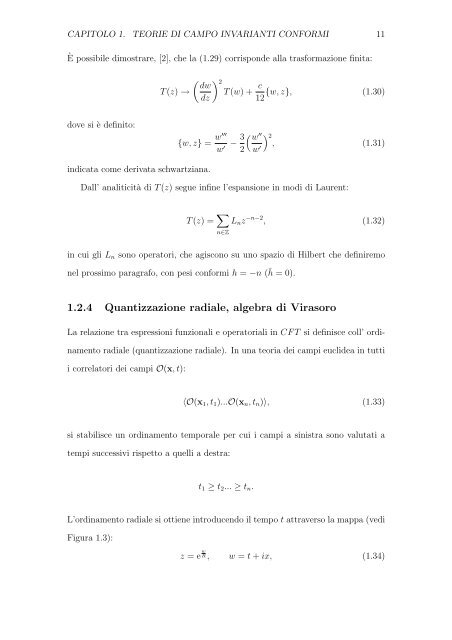 entropia di entanglement in teorie invarianti conformi bidimensionali