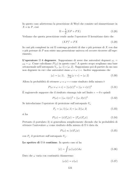 Meccanica Quantistica