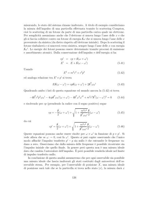 Meccanica Quantistica