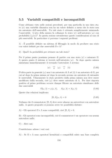 Meccanica Quantistica