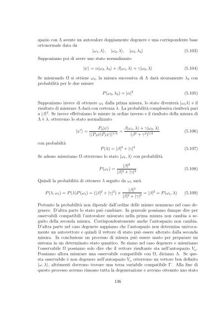 Meccanica Quantistica