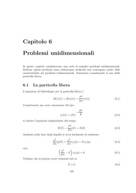 Meccanica Quantistica