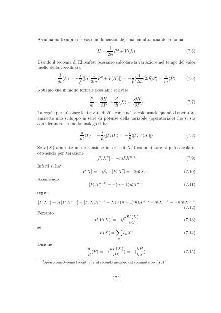 Meccanica Quantistica