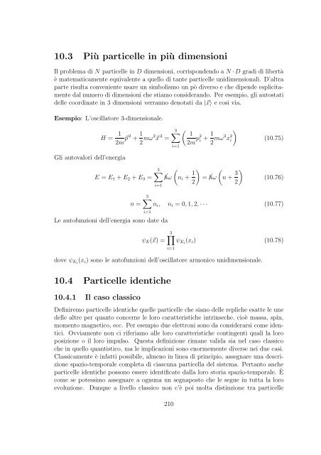 Meccanica Quantistica