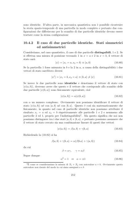 Meccanica Quantistica