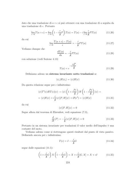 Meccanica Quantistica