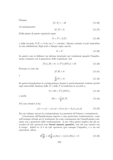 Meccanica Quantistica