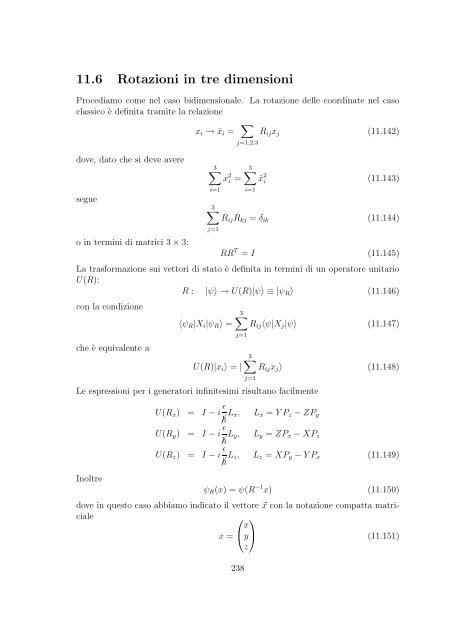 Meccanica Quantistica