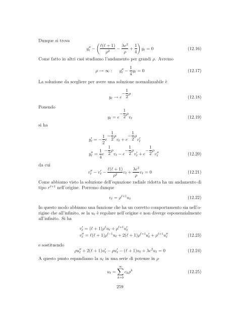 Meccanica Quantistica