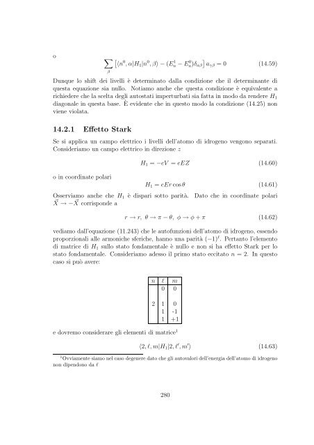 Meccanica Quantistica