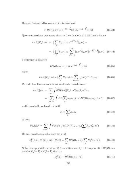 Meccanica Quantistica