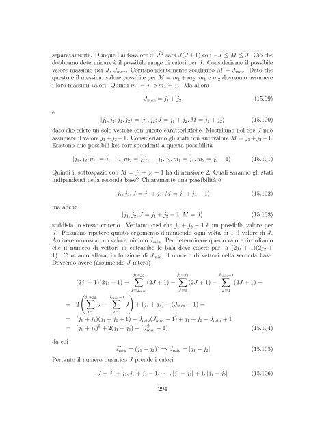 Meccanica Quantistica