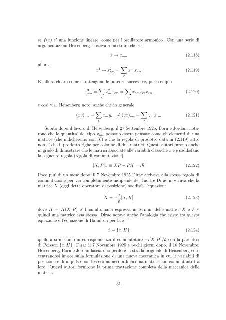 Meccanica Quantistica