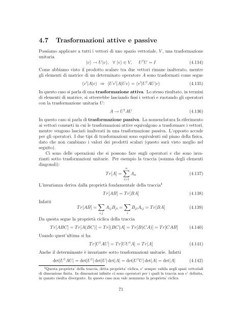 Meccanica Quantistica