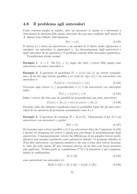 Meccanica Quantistica