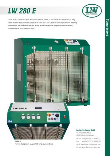 Technical Data LW 280 E - L&W Compressors + Systems