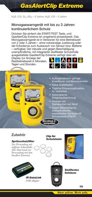 GASÜBERWACHUNG PRODUKTÜBERSICHT - THG-Brake