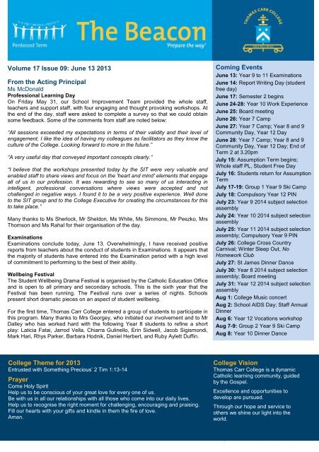 Issue 09 Thomas Carr College