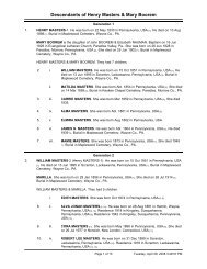 Descendants of Henry Masters & Mary Boorem - The Thomas Family ...