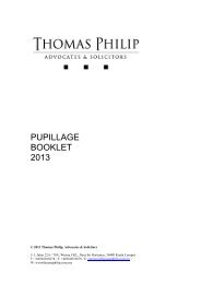 Download our latest Pupillage Booklet (189KB PDF) - Thomas Philip ...