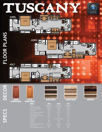 2013 Tuscany Diesel Motorhomes | Class A ... - Thor Motor Coach