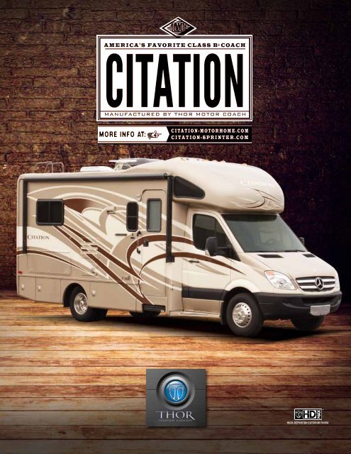 13 Citation Sprinter Motorhomes Class C Thor Motor Coach