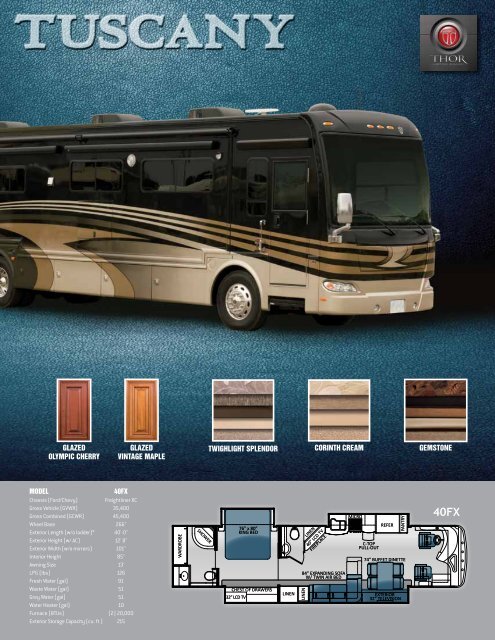 Download the 2013 Tuscany 40FX Flyer - Thor Motor Coach