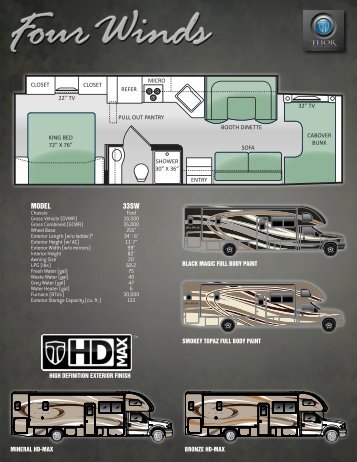 2014 Four Winds Super C Diesel Motorhomes by Thor Motor Coach