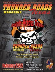 February 2012 - Thunder Roads Texas Motorcycle Magazine