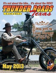 May 2013 - Thunder Roads Texas Motorcycle Magazine