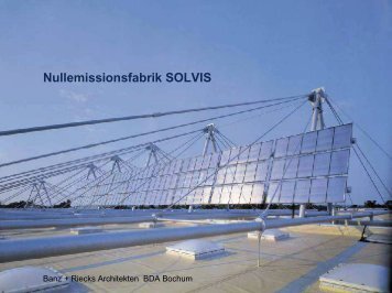 Nullemissionsfabrik SOLVIS - Initiative Arbeit und Klimaschutz