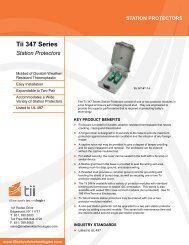station protectors - Tii Network Technologies