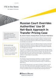 Russian Court Overrides Authorities' Use Of Net-Back Approach In ...