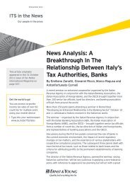 A Breakthrough In The Relationship Between Italy's Tax Authorities ...