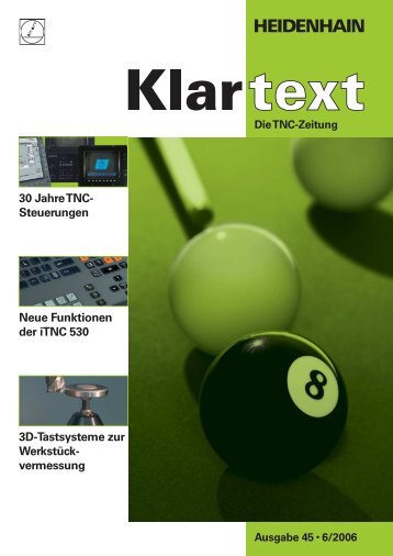 Klartext 45 - TNC 640 - DR. JOHANNES HEIDENHAIN GmbH