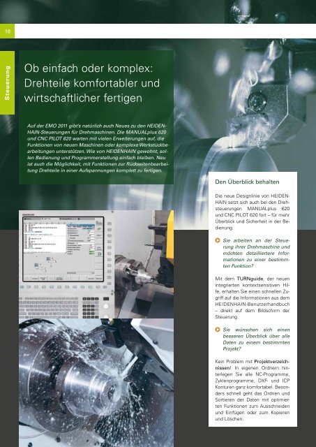 Klartext 54 - TNC 640 - DR. JOHANNES HEIDENHAIN GmbH