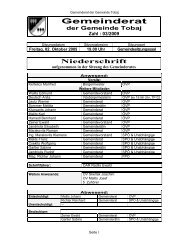 Protokoll Gemeinderatssitzung (150 KB) - .PDF - Tobaj