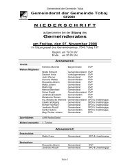 Protokoll Gemeinderatssitzung (94 KB) - .PDF - Tobaj