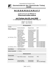 Protokoll Gemeinderatssitzung (111 KB) - .PDF - Tobaj