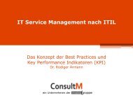 ITIL Das Konzept 'Best Practices' - TOBA Team eV